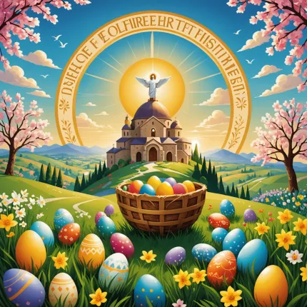Христос Воскрес! Воистину Воскрес! — красивые картинки: Пасхальные открытки и гифки 2025